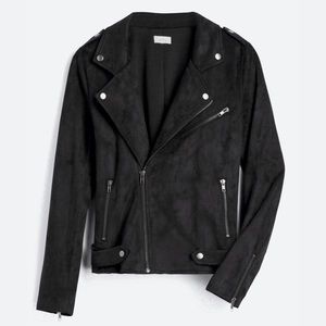 Market and Spruce Kendari Black Faux Suede Moto Jacket Stitch Fix